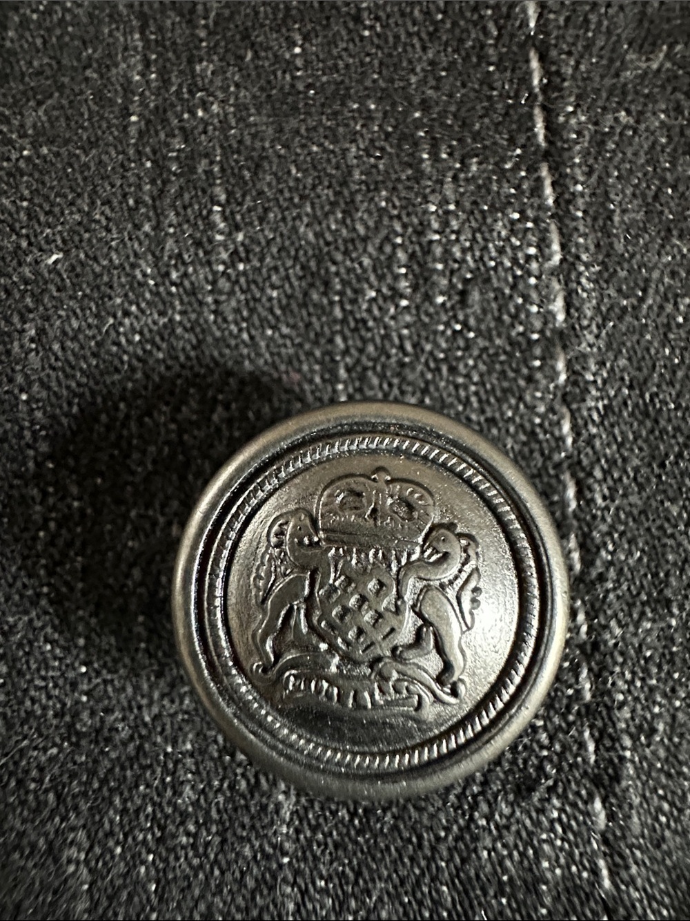 Harley-Davidson Black Denim Jacket with Silver Zips - Picture 3 of 7